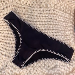 Black with crochet seam VS Bikini Bottoms